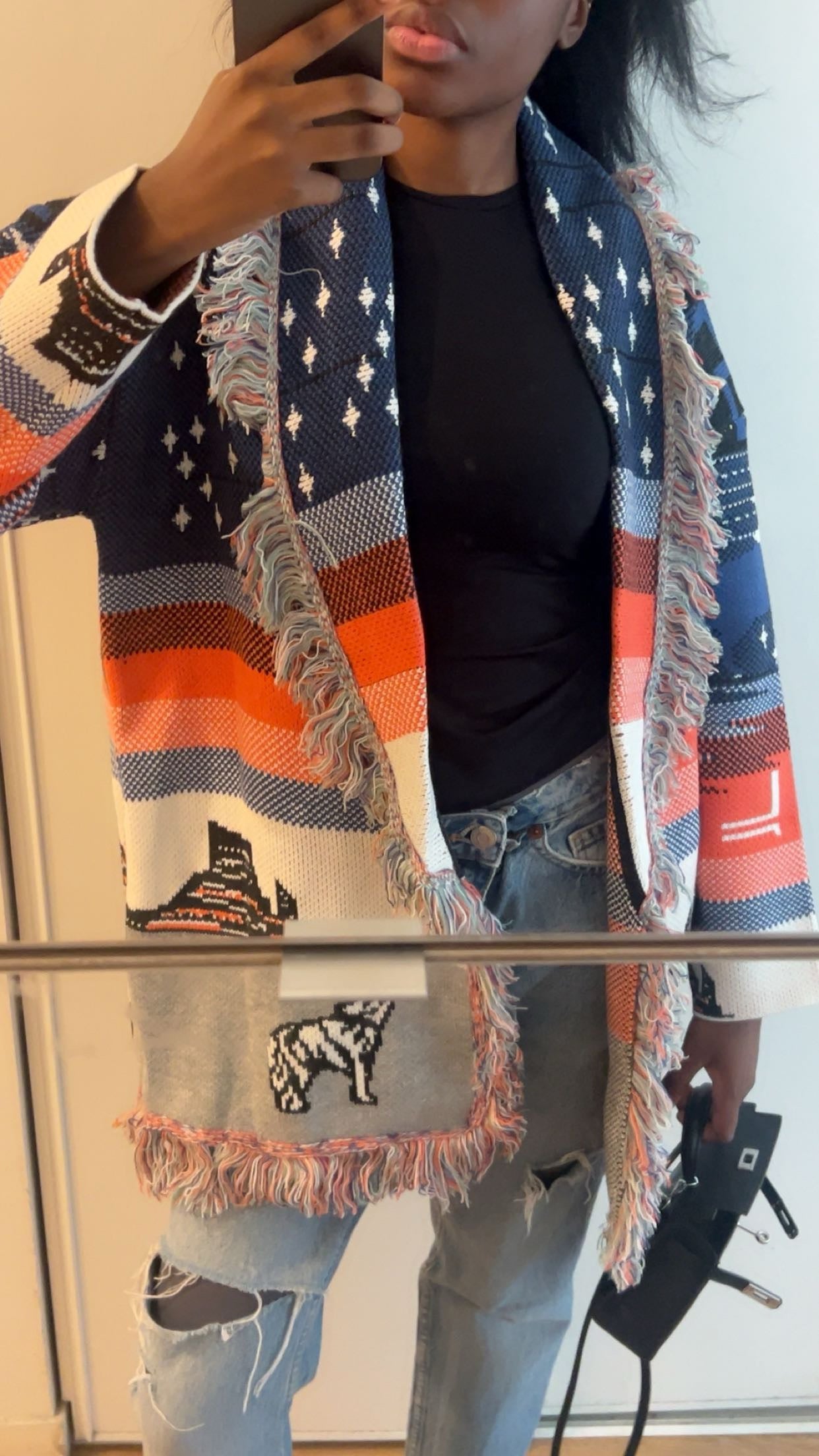 Cardigan jacquard