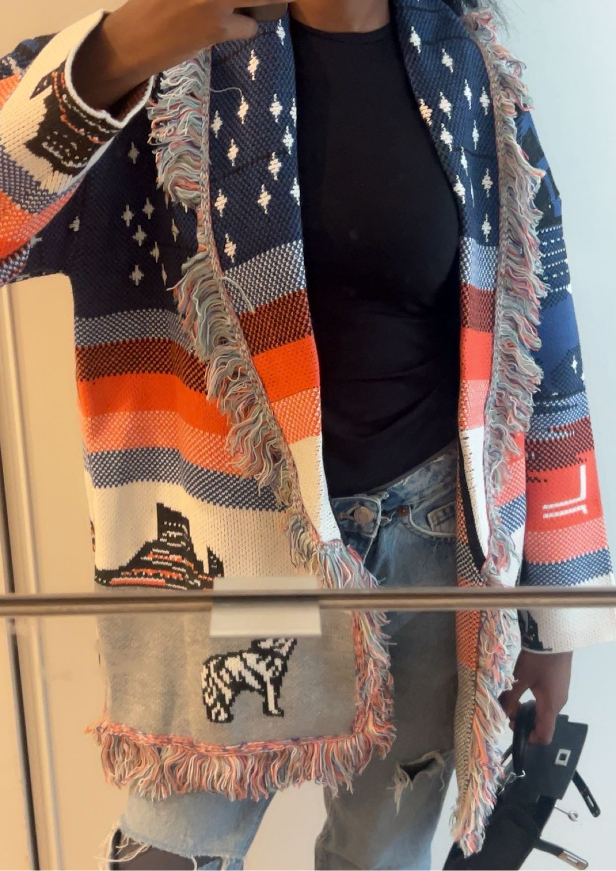 Cardigan jacquard